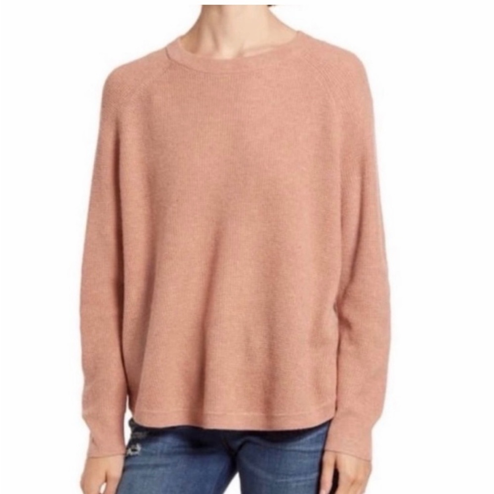 Madewell Jane Waffle Stitch Crew Neck Wool Alpaca Blend Sweater Small.